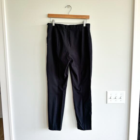 Everlane The Side Zip Stretch Cotton Crop Work Pant Black 8 - Picture 3 of 8